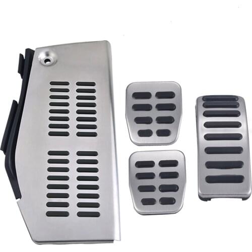 Car Pedal Pad Stainless Steel Pad Foot Rest For Volkswagen Polo Golf 4 Bora Beetle RSi GTI R32 For Audi A3 For Seat