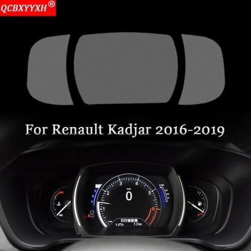 Car Styling Car Dashboard Paint Protective Film Stickers Light Transmitting Automobiles Accessories For Renault Kadjar 2016-2019