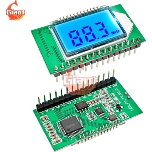 Digital FM Radio Transmitter/Receiver Module 3V-5V PLL LCD 87-108MHZ Wireless Microphone Stereo Board Digital Noise Reduction