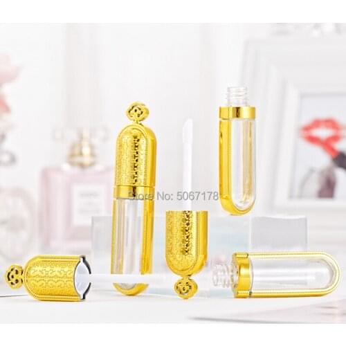 10/30/50pcs Empty Gold Crown Lip Gloss Tube DIY Cosmetic Lipbalm Bottle Plastic Makeup Refillable Container Tools