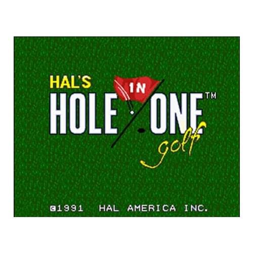 HALs Hole in One Golf NTSC Version 16 Bit 46 Pin Big Gray Game Card For USA Game Players