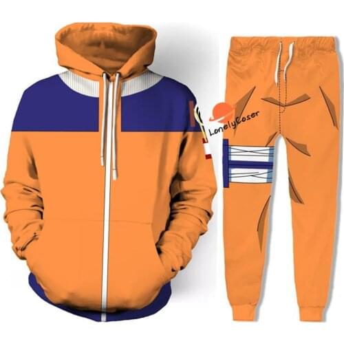 Anime Uzumaki Cosplay Costume Warm Hoodie Sweater Pants Jacket Spring Autumn Sweatshirts Hoodie Unisex Oversize