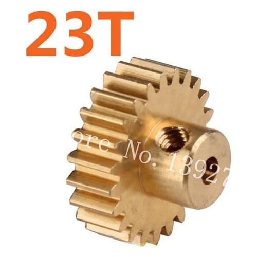 HSP Parts 11153 Motor Gear 23T Metal Brass Pinion For 1/10 Electric Model Car Buggy 94107 94170 DESTRIER EP Pro XSTR Hobby Baja
