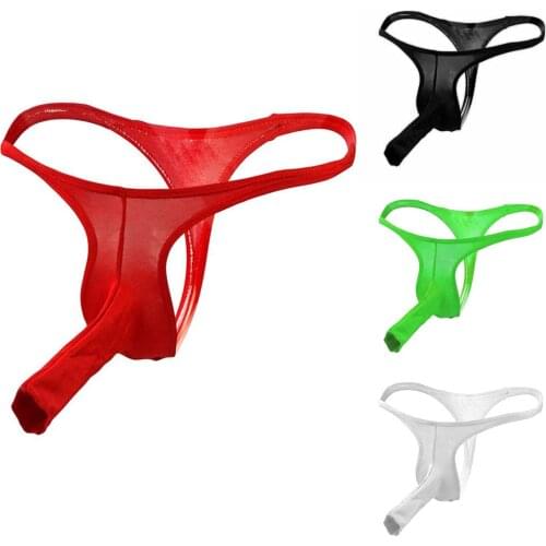 Mens Erotic Sexy Underwear Gays Penis Pouch Thongs Male Jock Strap Low Waist Gays Sissy Tanga Hombre Underpants G-strings Homme