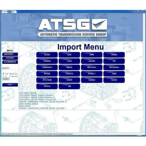 Newest All data repair software ATSG (Automatic Transmissions Service Group Repair Information) car repair manuals