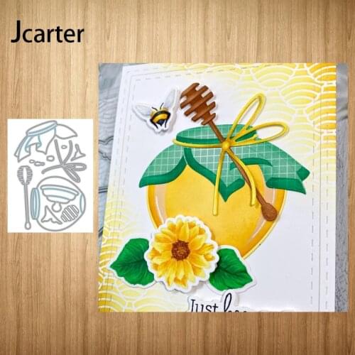2021 New Arrival Metal Cutting Dies Honey Jar Stick Craft Handmade Knife Mould Blade Punch Stencils Dies Cut Scrapbooking Model