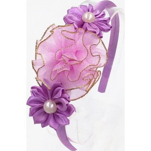 Fashion girls Hairbands Head hoop big Phnom Penh Flower Head hoop Head Band Pearl flower Head hoop Hairwear hair Accessories