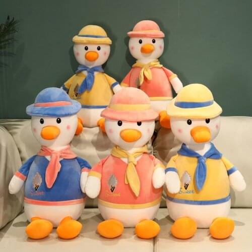 35/45/55/65cm Cartoon Cute Duck Plush Toy Stuffed Soft Kawaii Duck Doll Animal Pillow Birthday Gift for Kids Christmas Gifts