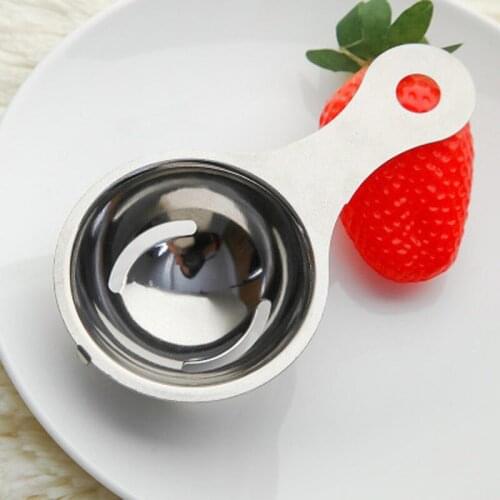 Stainless Steel Egg Separator Egg White Divider Yolk Filter Kitchen Baking Accessories Cooking Gadgets Separating Funnel Spoon