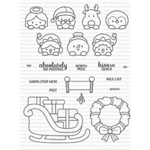 Christmas animal Transparent Clear Silicone Stamp Seal for DIY scrapbooking photo album Decorative clear stamps A1126