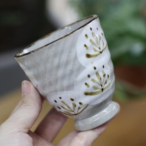 Hand-painted ceramics water mug Japanese style casual tea cup 150ML