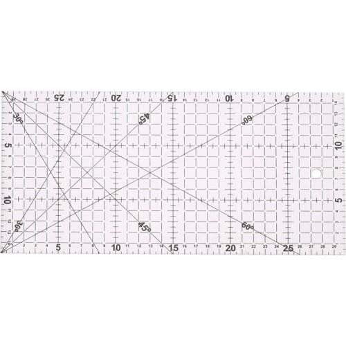 30x15cm Quilting Sewing Patchwork Foot Aligned Ruler Grid Tailor Craft Scale