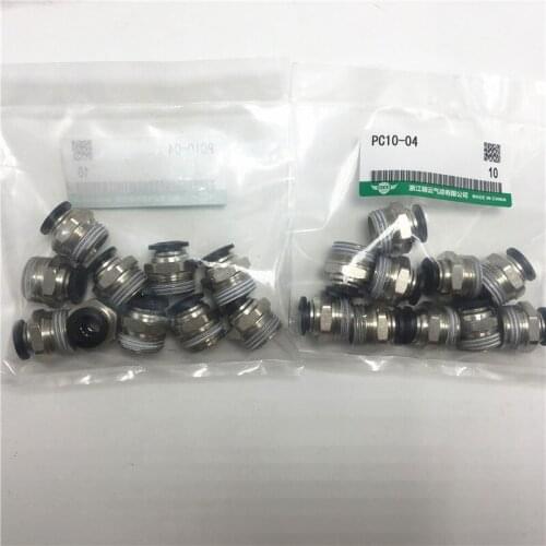 PC10-01 PC10-02 PC10-03 PC10-04 Pneumatic threaded through connector Straight thread PC series