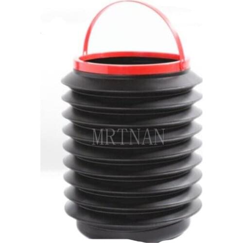 Fish bucket Fishing Bucket Bins Multi-Function Telescopic 4L Bucket Trash Car Garbage Plastic Storage Bucket Dustbin Trash