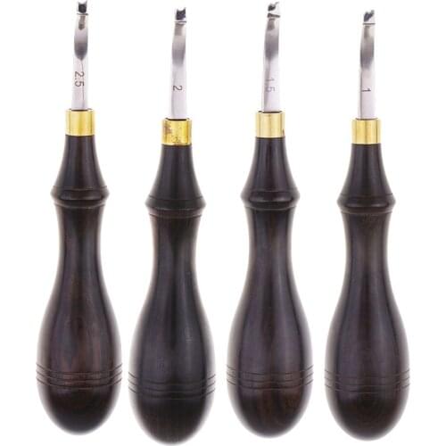 1-2.5mm Leathercraft Edge Beveler Skiving Craft for Hand Made Leather Tools DIY