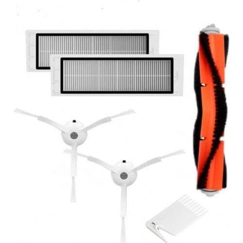 1 main brush 2 piece filter 1 pair of side brush xiao mi robot replacement side brush for Mi roborock S50 S51 vacuum cleaner