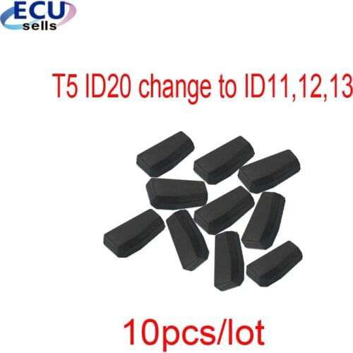 10PCS/LOT T5 ID20 Transponder Chip Programming Copy Replace Car Keys change to ID11,12,13