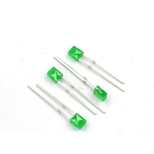 100PCS/LOT 2X3X4 Square LED Green light-emitting diode 2*3*4mm LED Diode