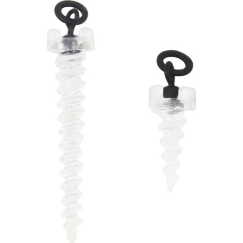 20pcs Bait Hook Stops Beads Carp Fishing Accessories Hook Stops Beads Stopper Screw Hair Chod Rig Boilies Stop Bait Screw