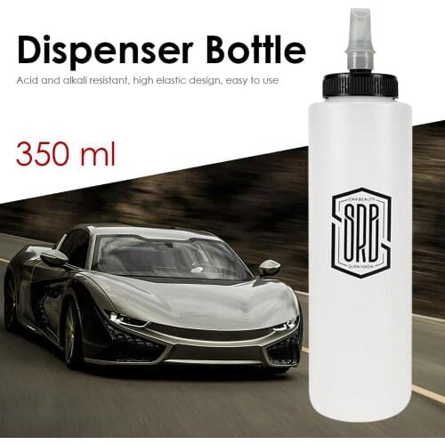 350ml Multifunction Dispenser Bottle Professional Cylindrical Bottle for Car Polish Wax Auto Detailing Tool