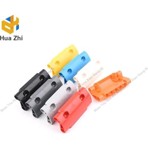 Building Blocks Parts 24119 4PCS Technic Panel Curved 7 x 3 with 2 Pin Holes through Panel Surface LEGOING MOCS Education