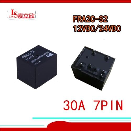 5PCS/lot 100%New Relay FRA2C-S2 FRA2C-S2-DC12V FRA2C-S2-DC24V FRA2C S2 12V 24V 30A 14VDC 7PIN