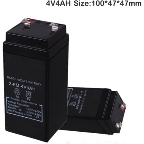 4V4AH Storage Batteries 4V 4Ah For Flashlight Desk Lamp Electronic scale childrens car Rechargeable Battery Factory Sale