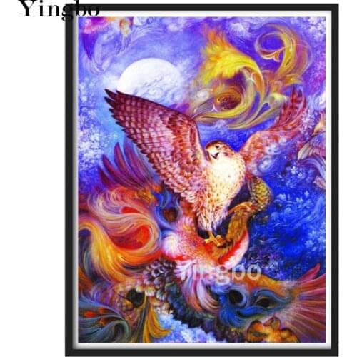 Diy diamond painting Fantasy animal owl bird diamond embroidery pattern full Square round drill mosaic Diamond mazayka