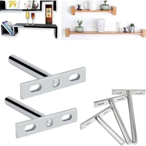 Home Concealed Floating Wall Shelf Support Stainless Steel Bracket SUB Sale
