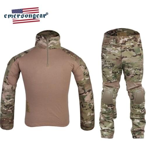 Emersongear Gen2 Tactical Combat Uniform Shirt&Pants Military Duty Training Uniform Mens Hunting Airsoft BDU Camouflag Suit