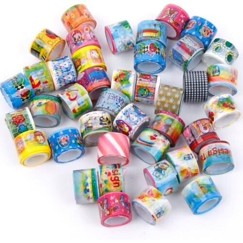NEW 10 pcs Mini Cartoon Washi Roll DIY Decor Scrapbooking Sticker Masking Tape DIY Sticker Label Masking Tape kawaii