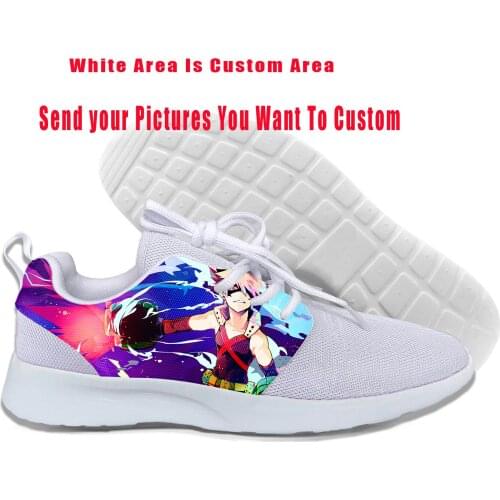 2019 Hot Newest Boku No Hero Academia Cosplay Shoes Man Funny Cartoon My Hero Academia Lightweight-Breathable Custom DIY Shoes