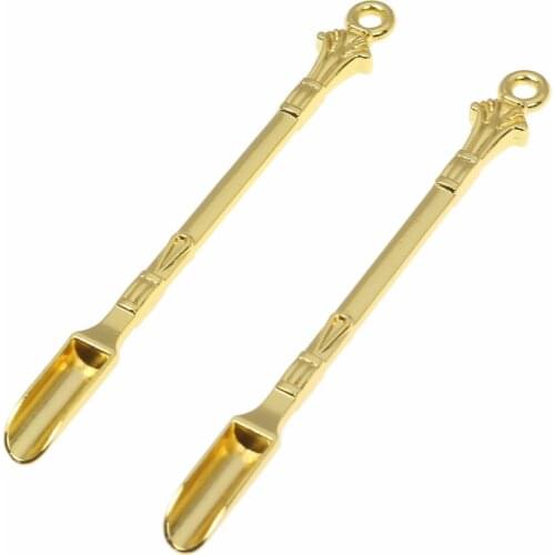 Mini Scoop Gold Spoon Stir In Coffee Or Tea Sniffer Smell Flavor Vintage Royal Gold Ornament Shovel Tiny Spoon Little Spoon