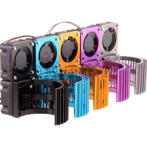NEW ENRON 540 550 Electric Motor Proof Cover Heat Sink Cooling Twin Fan RC 1:10 Car 7024