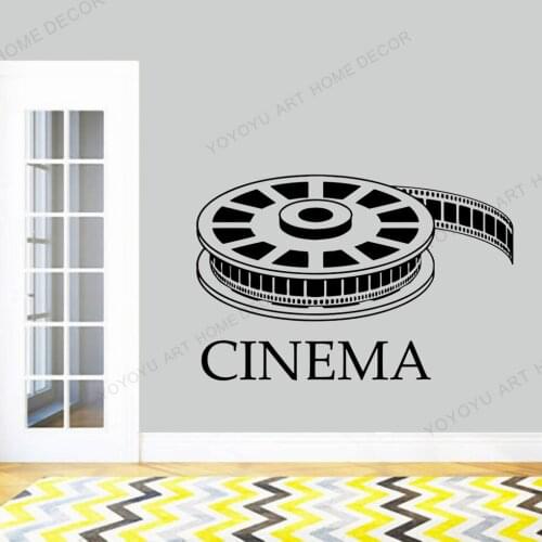 Personalized Cinema Wall Decal Movie Film Poster Home Theater Sign Quote Vinyl Sticker Print Mural Video Wall Decor rb167