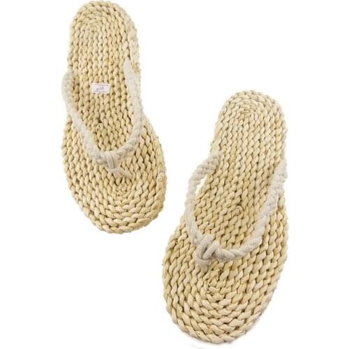 Hand Made Massage Comfortable Japanese Shoes Man Straw Flip Flops Naruto Luffy One-piece Slippers Cosplay Costumes