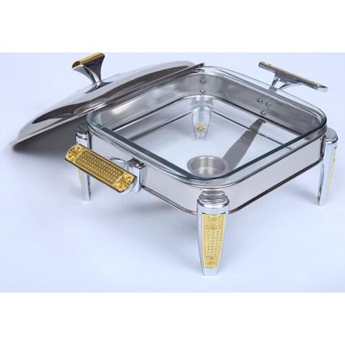 Nordic stainless steel double - ear alcohol stove glass stove family gathering