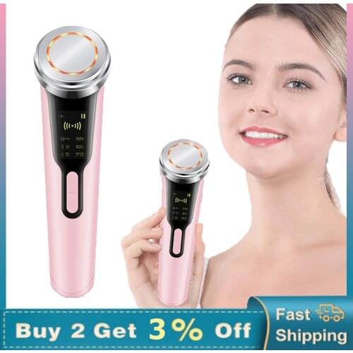 6 In 1 EMS Photon Skin Rejuvenation Beauty Instrument Facial Cleansing Lifting Tightening Micro Current Facial Skin Care Tool