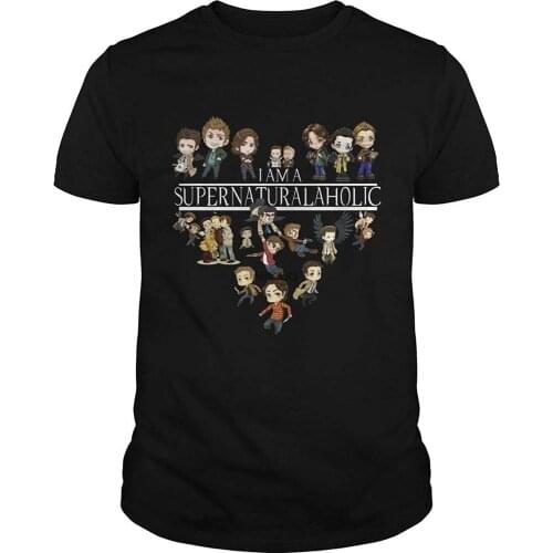 Teemoon I'm A Supernaturalaholic Funny Supernatural Shirt