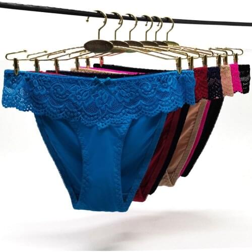6 Pcs/Lot Woman Panties Ladies Sexy Underwear Lace Patchwork Style Briefs Female Femme Fashion Lingerie Pantys Mujer Underpants