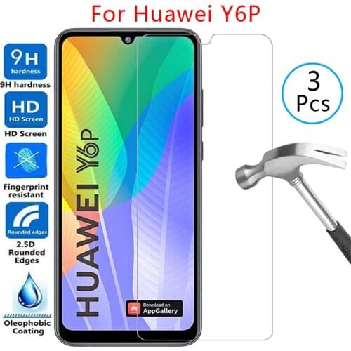 Tempered glass screen protector for huawei y6p case cover on huaweiy6p huawey y 6p 6 y6 p yp6 6yp protective phone coque bag 360