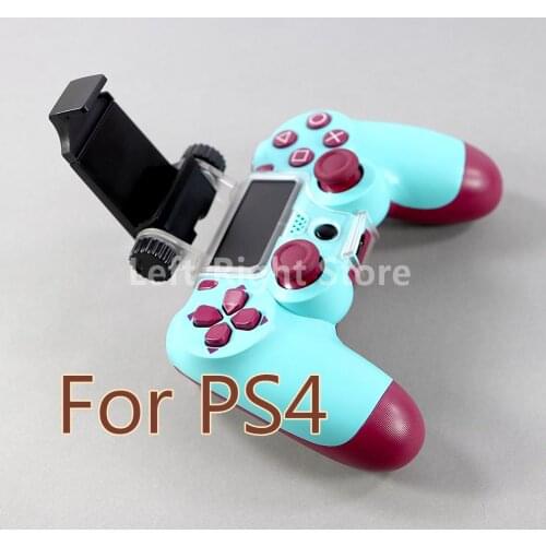 2PCS Cellphone Clamp Mobile Phone Gaming Clip Holder Clamp Handle Bracket for PS4 DualShock4 Game Controller Gamepad Adjustable