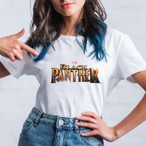 Black Panther Womens T Shirt Revenge Panther Tees Fashion Design Female Tops Tees Marvel Tee Shirt Dropship Clothes