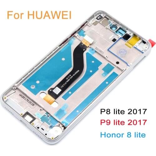 For Huawei Honor 8 lite LCD Display / P8 Lite 2017 Touch Screen / GR3 (2017) / Nova Lite / Digitizer Assembly With Frame