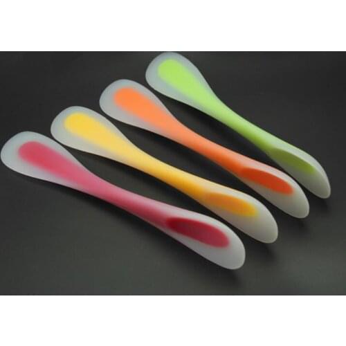 1PC Food Grade Silicone Spatula Pastry Scraper Heat Resistant Kitchen Large Double Head Butter Cream Cake Spatulas NE 006
