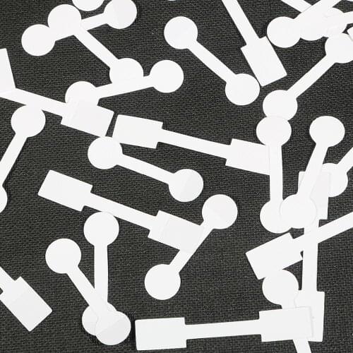 100pcs/lots Round/Square White Blank Paper Price Tag Sticker For Ring Necklace Bracelet Jewelry Display Card Labels