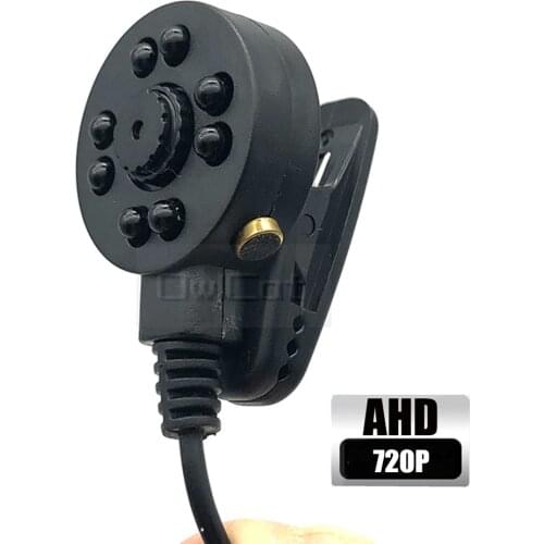AHD Camera 720P with Audio Mirophone BNC RCA DC 1.0 Megapixels Clip Home CCTV Mini Camera Analog Surveillance High Definition
