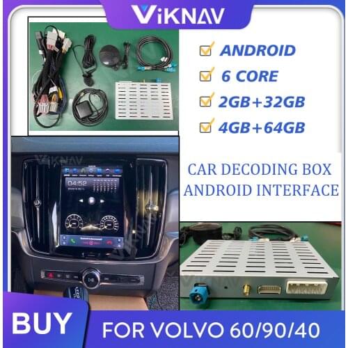Car Android radio multimedia player video interface box car decoding tool for volvo S60 V60 XC40 XC60 XC90 S90 V90 V40