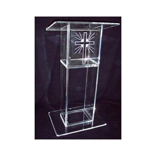 Free Shipping Organic glass pulpit church / acrylic pulpit of the church