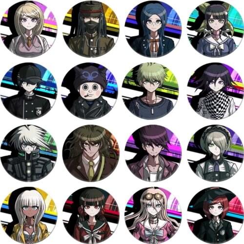 Anime Danganronpa Monokuma Naegi Makoto Kirigiri Kyouko Maizono Sayaka Badges Brooch Icons